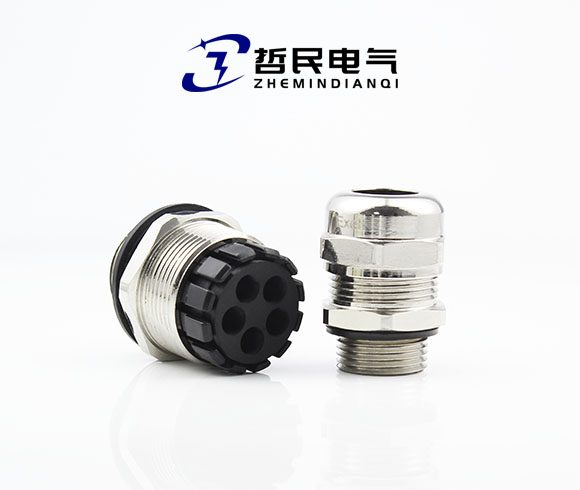 铜镀镍五孔电缆防水接头