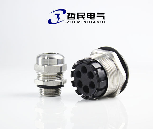 不锈钢六孔电缆防水接头