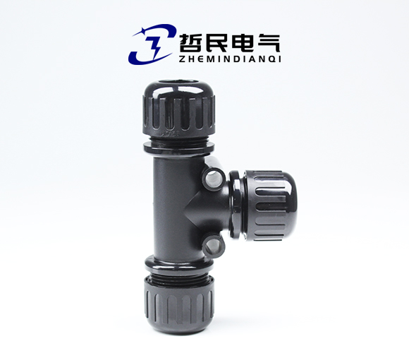 尼龙T型浪管三通防水接头