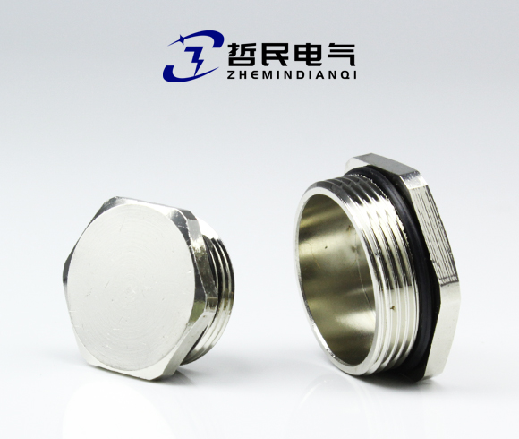 铜镀镍六角闷盖